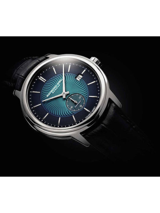Raymond Weil Ρολόι Αυτόματο με Δερμάτινο Λουράκι