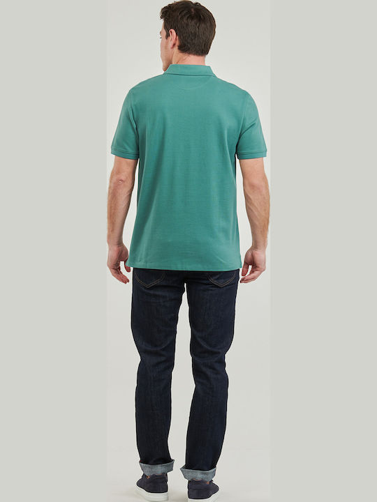 Pique Polo T-shirt Petrol Blue