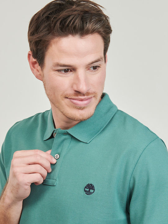Pique Polo T-shirt Petrol Blue