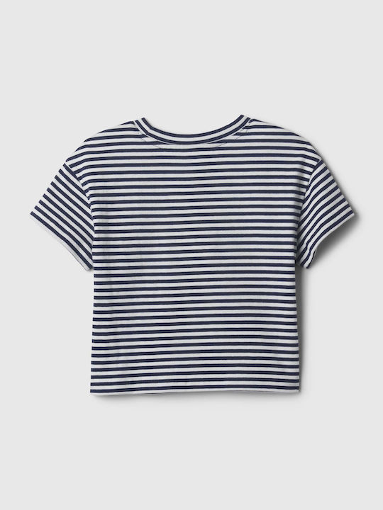 GAP Kids Blouse Short Sleeve Blue Logo