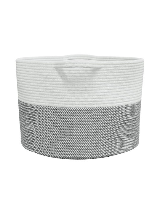 vidaXL Wäschekorb aus Stoff Faltbar 55x55x36cm Gray
