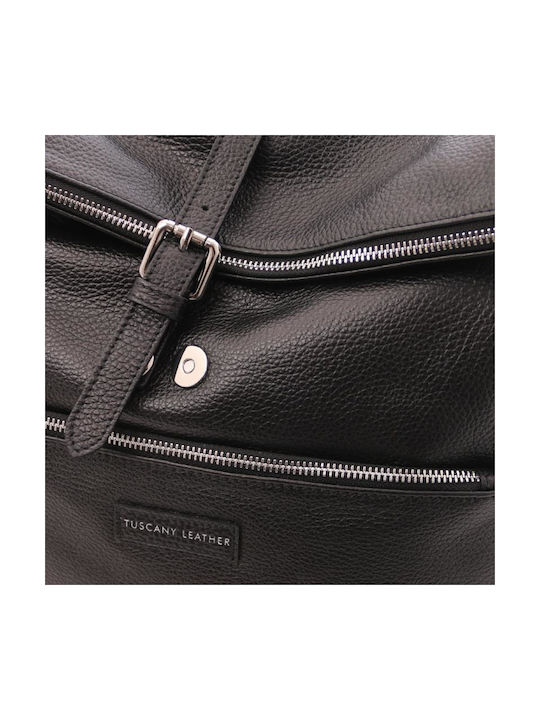 Tuscany Leather Δερμάτινο Σακίδιο Πλάτης Μαύρο