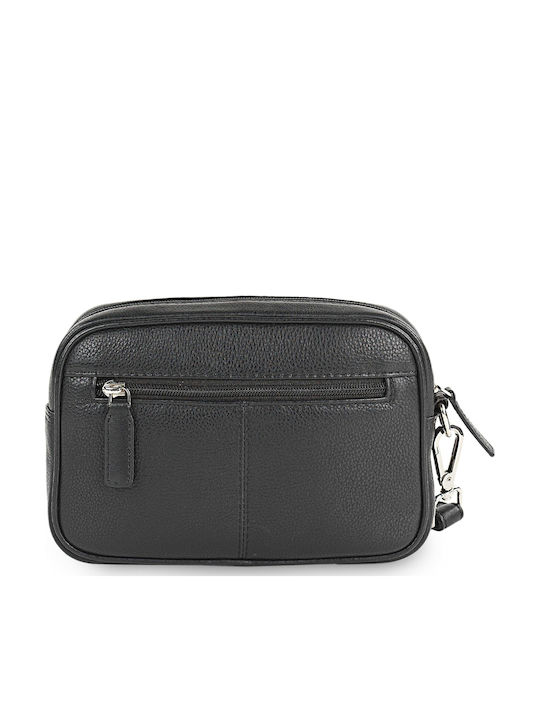 Leather Men's Bag Handbag Black