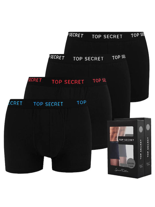 Top Secret Boxeri pentru bărbați Multicolor 4Pachet