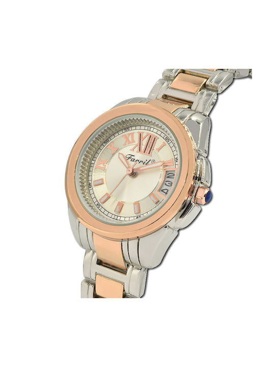 Farril Irma Watch with Metal Bracelet Silver / Rose Gold