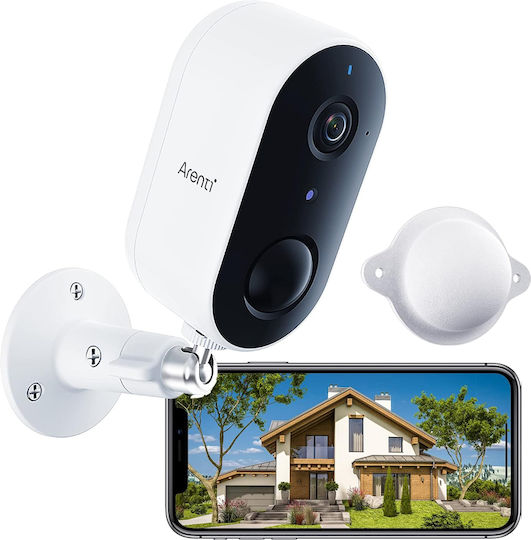 Arenti GO1+SP2 IP Surveillance Camera Wi-Fi Full HD+ 3MP Waterproof Battery Powered
