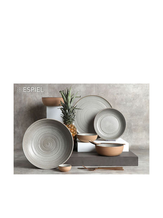 Espiel Calabria Ceramic Salad Bowl Gray 12.5x12.5x4.5cm