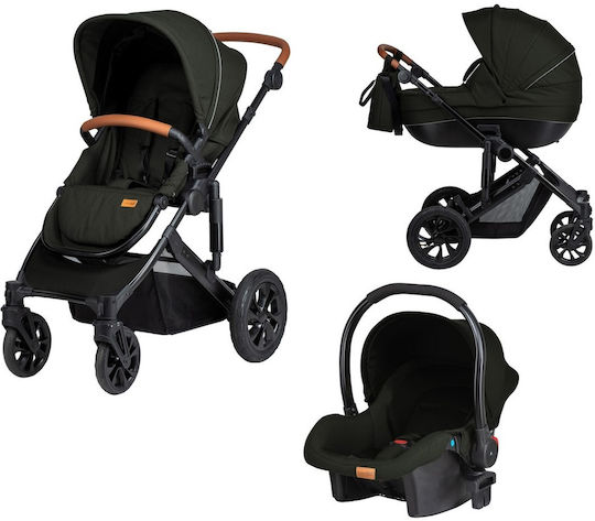 FreeOn Comfort Бебешка количка 3 в 1 Черен 12.5кг