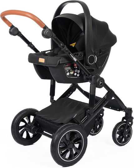 FreeOn Comfort Бебешка количка 3 в 1 Черен 12.5кг