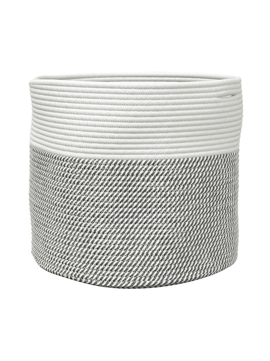 vidaXL Storage Basket Fabric Gray 40x40x35cm 1pcs