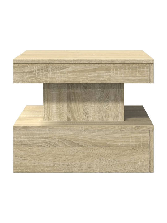 Square Side Table Wooden Sonoma Oak M50xL50xH40cm