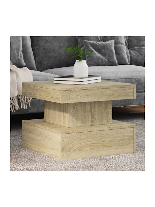 Square Side Table Wooden Sonoma Oak M50xL50xH40cm