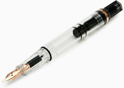 Twsbi Writing Pen Fine Transparent made of Steel with Black Ink