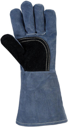 Stenso Gloves for Work Welding Navy Blue Leather 1pcs