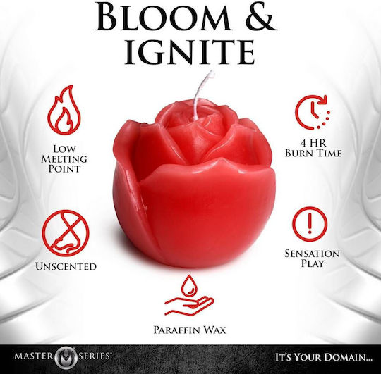Φετιχιστικό Κερί Flaming Rose Drip Candle Red