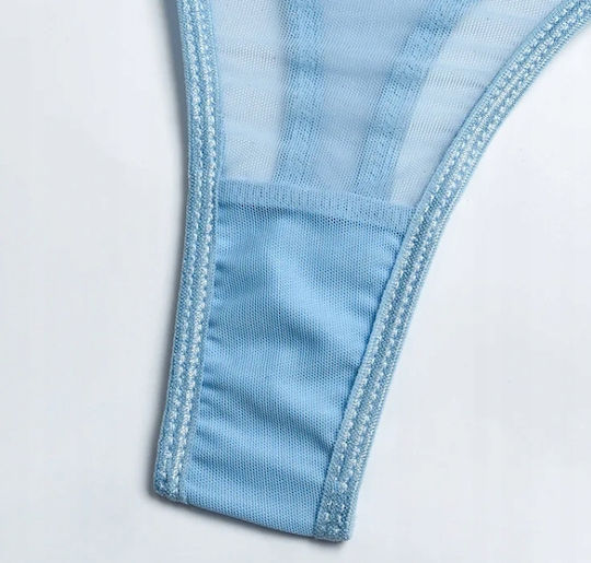 Schöne Frauen Dessous BHs Choker Oberschenkel Riemen Geburt String L
