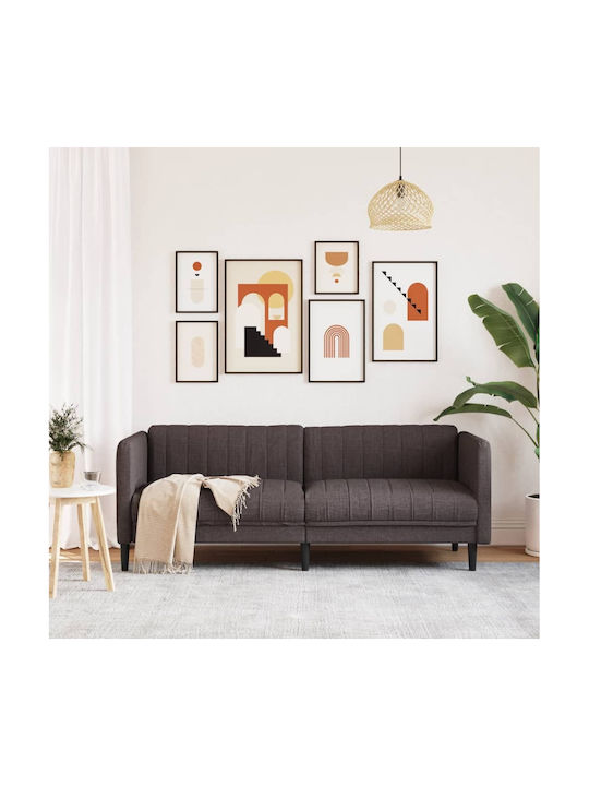 Τριθέσιος Καναπές Σκούρο Καφέ 193x76.5x74.5εκ. 372616