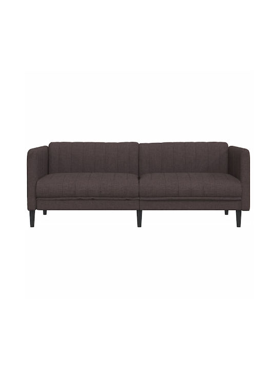 Τριθέσιος Καναπές Σκούρο Καφέ 193x76.5x74.5εκ. 372616