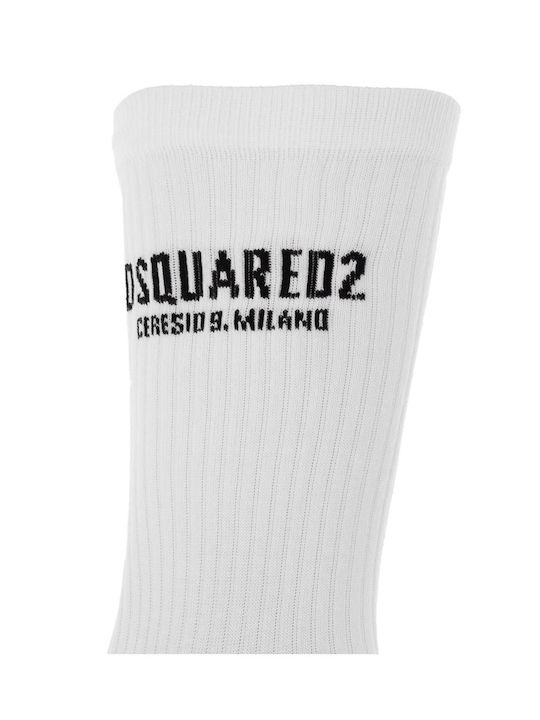 Dsquared2 Bărbați Șosete WHITE 1Pachet