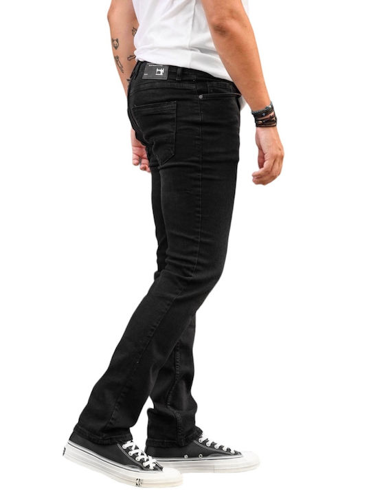 Life Style Butiken Herren Jeanshose in Loose Fit BLACK