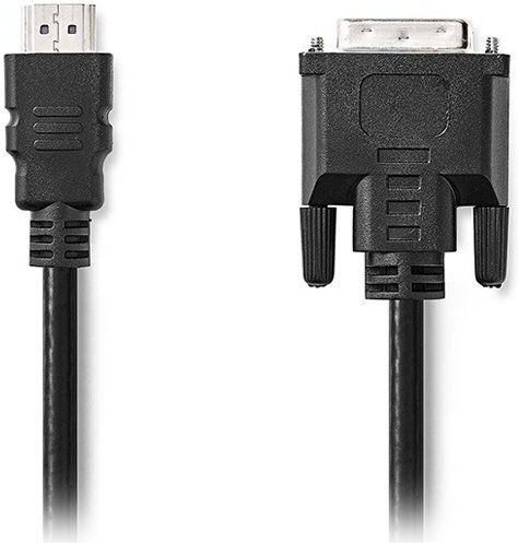 Nedis Cable DVI-D male - HDMI male 3m Μαύρο (CCGL34800BK30)