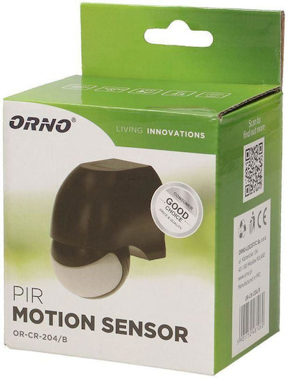 Orno Wired Infrared Motion Sensor 180° Detection Angle Scope 12m
