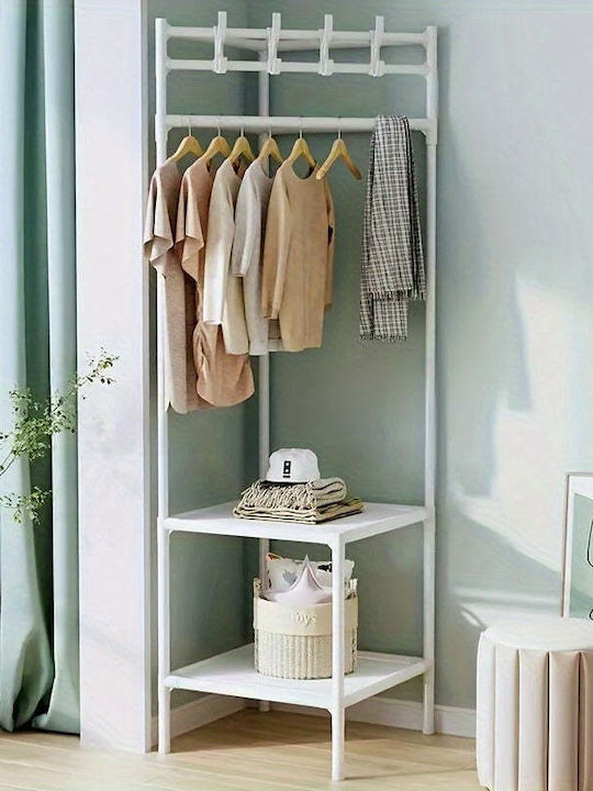 Floor Garment Rack made of Metal Black