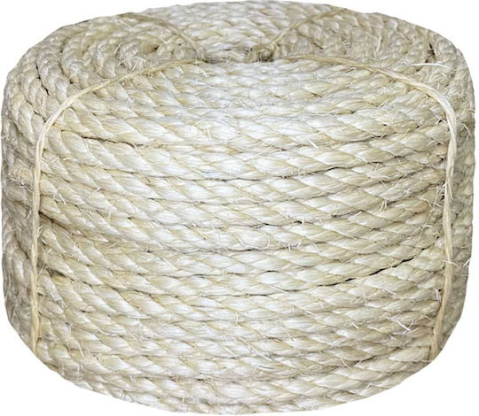 vidaXL Σχοινί Στριφτό 8mm 50m Σιζάλ 2.4kg Μαύρο