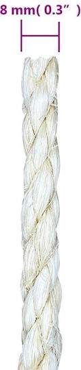 vidaXL Σχοινί Στριφτό 8mm 25m Σιζάλ 1.2kg