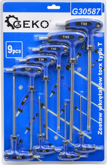 Geko Σετ 9 Κλειδιά Torx