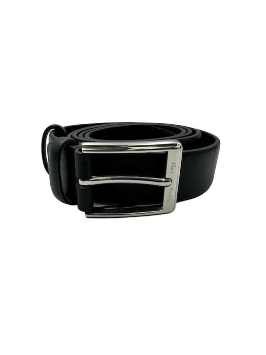 Pierre Cardin Men's Leather Belt Black