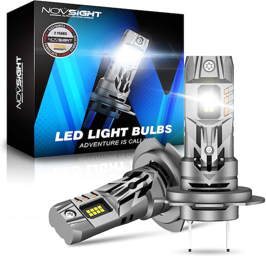 NovSight Λάμπες Αυτοκινήτου H7 LED 6500K Ψυχρό Λευκό 70W 2τμχ