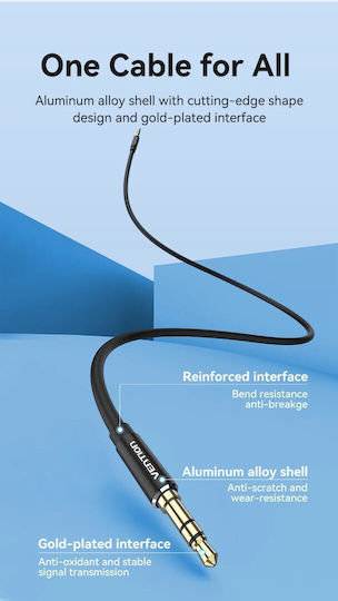 Vention Cable 6.3mm male - 3.5mm male 0.5m BAXBD