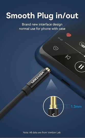 Vention Cable 6.3mm male - 3.5mm male 0.5m BAXBD