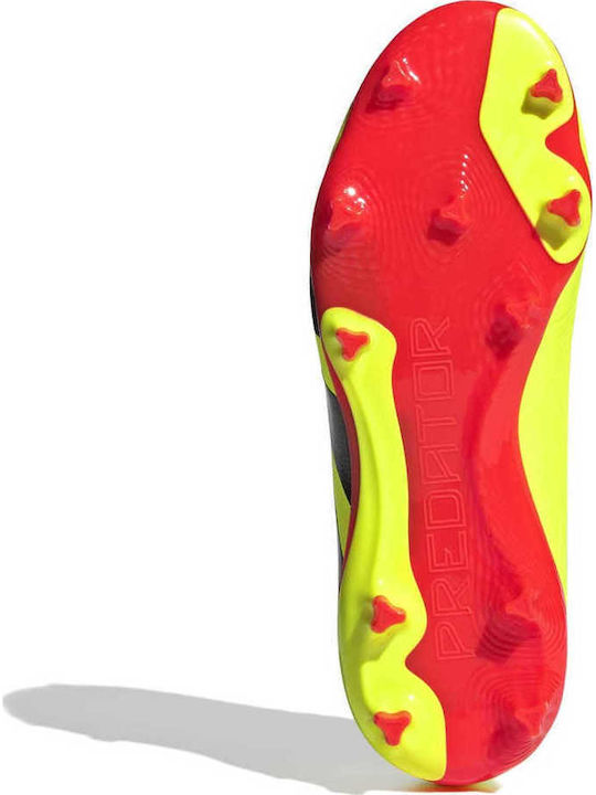 Predator League Kids Molded Soccer Shoes Yellow