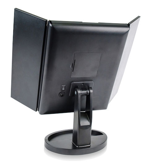 Rio Tabletop Makeup Mirror with Light 28.5x28.5cm Black