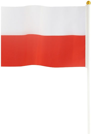 Polnische Flagge 30x45 Cm Stick 60 Cm 10 St. Godan