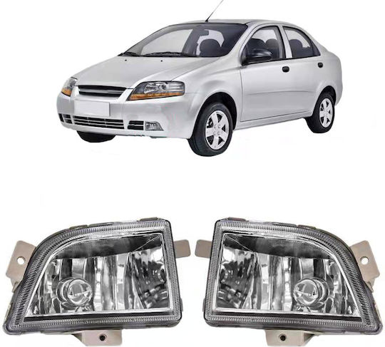Auto Gs Квадрат Фарове за мъгла за кола Chevrolet Авео 2006 2бр