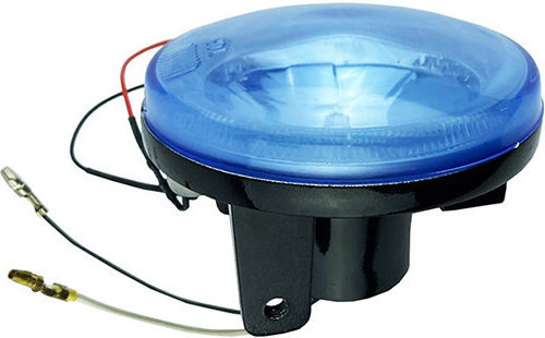 DLAA Στρογγυλοί Προβολείς Αυτοκινήτου LED Universal 12V 55W με Μπλε Φωτισμό 2τμχ
