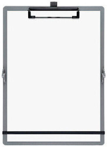 Sax Clipboard with Clamp Conference for Paper A5 Gray 1pcs