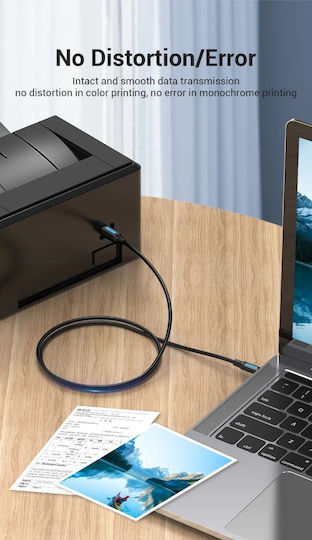 Vention USB 2.0 Cable USB-C male - USB-B PD Μαύρο 1m CQUBF