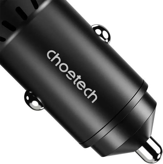 Choetech Choetech Handy-Autoladegerät 60W 2.4A mit einer Buchse 1xUSB-A Schwarz Farbe
