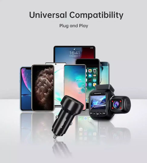 Choetech Choetech Handy-Autoladegerät 60W 2.4A mit einer Buchse 1xUSB-A Schwarz Farbe