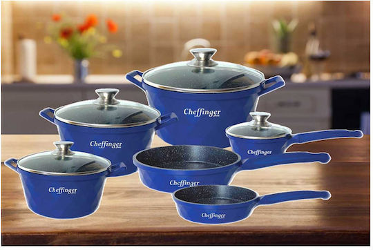Cheffinger Kochgeschirr-Set aus Aluminium 10-teilig