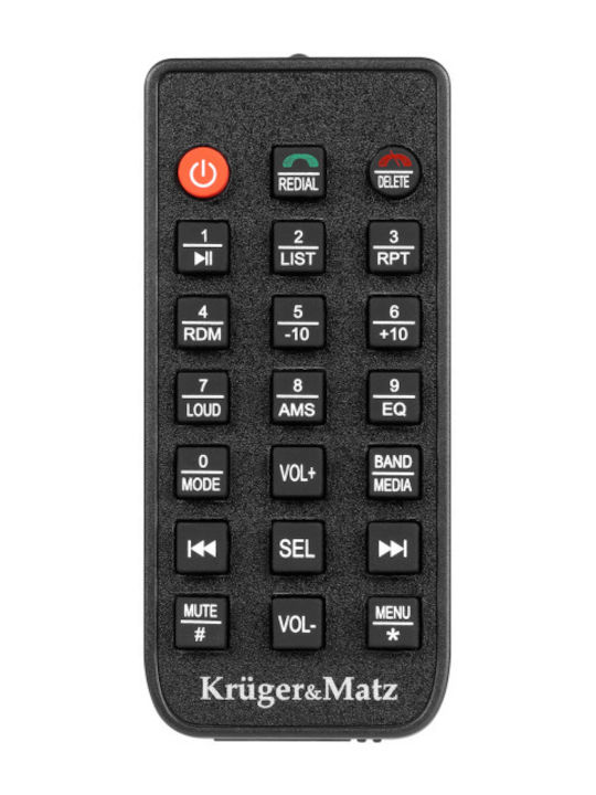 Kruger & Matz Ραδιόφωνο Αυτοκινήτου (1DIN) (Bluetooth/USB)