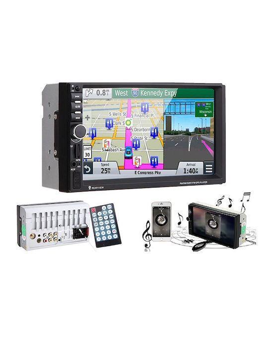 Ηχοσύστημα Αυτοκινήτου 2DIN (Bluetooth/USB/AUX/WiFi) με Οθόνη Αφής 7"