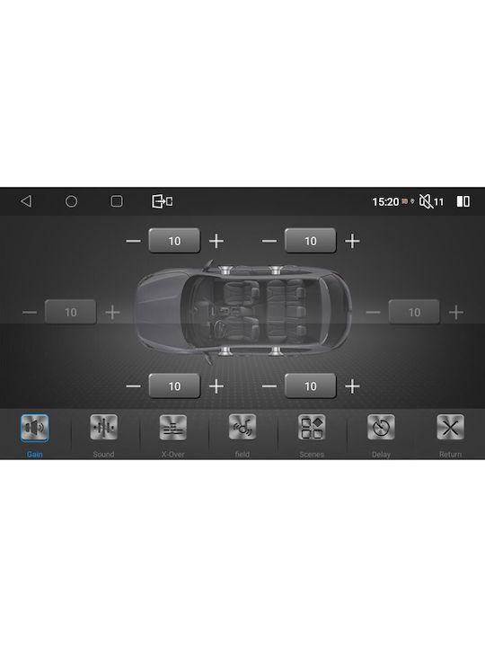 Lenovo Sistem Audio Auto pentru Hyundai i20 2019-2021 (Bluetooth/USB/AUX/WiFi/GPS/Apple-Carplay/Android-Auto) cu Ecran Tactil 9"