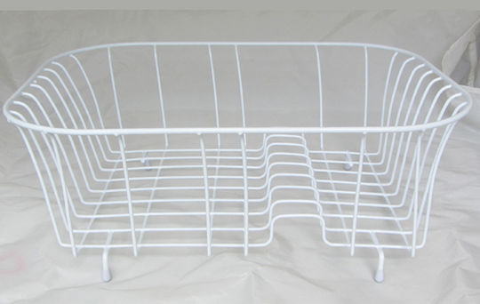 Homestyle Сушилник За Мивка От Метал Бял 39.5x30x14.5см