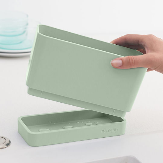 Brabantia Βάση οργάνωσης νεροχύτη από Πλαστικό Πράσινο 19.5x11x8cm