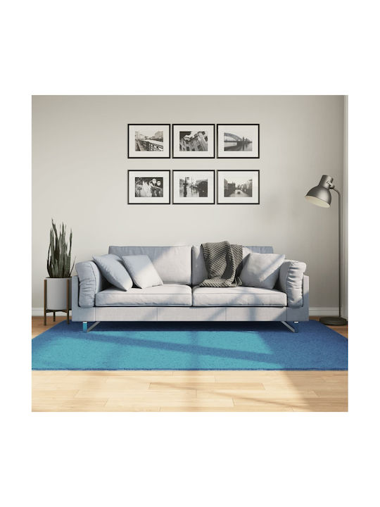 vidaXL Oviedo Χαλί Ορθογώνιο Τιρκουάζ 140x200cm